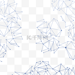 蓝色科技线条底纹图片_点线数据可视化背景底纹
