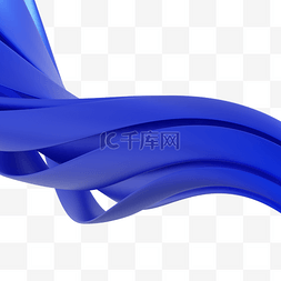 3DC4D立体蓝色金属丝