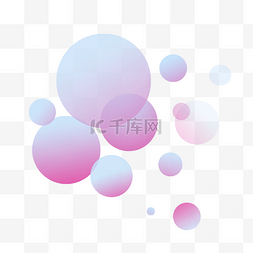 几何圆球元素图片_渐变圆形装饰几何色块