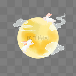 中秋中秋节玉兔月亮