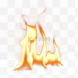 黄色危险标图片_燃烧烹饪危险烈火红火