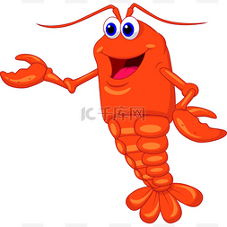 龙虾可爱卡通