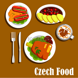 腌制蔬菜图片_切赫美食的肉类菜肴和饮料番茄汤