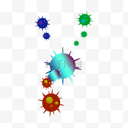 病菌图片_病毒细胞变异