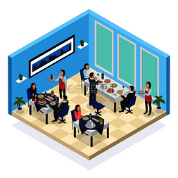 客户吐槽图片_餐厅服务等距组合与女服务员和客