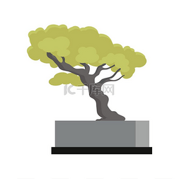 绿叶标志图片_树木纪念品摇钱树图标树木纪念品