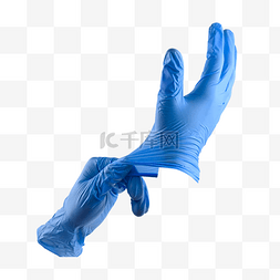 手套蓝色医疗保护