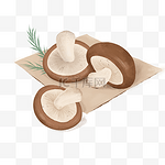 秋天蘑菇香菇食物