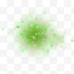 抽象光效多层绿色光效圆点
