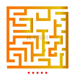 问题图标图片_迷宫迷宫难题图标扁平风格迷宫迷