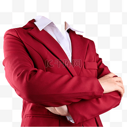 女式西服正装红西装白衬衫