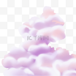 厚涂紫色积雨云