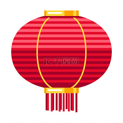 中国灯笼的插图。