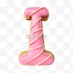 甜甜圈英文字母i