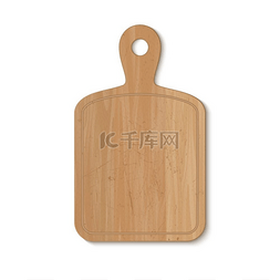 板材背景图片_厨房砧板白色背景的木制砧板矢量