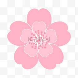 手绘花卉粉色图片_手绘粉色可爱樱花