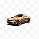 汽车模型釉面立体橙色汽车元素