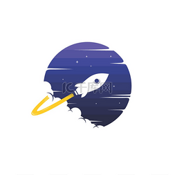 火箭宇宙飞船图片_太空火箭航天飞机飞船标志标志矢