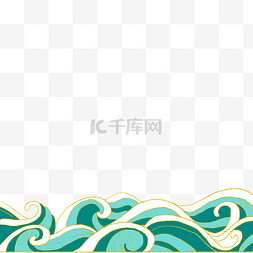 翻滚大海图片_线描翻滚大海