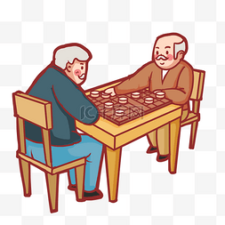 中国象棋元素图片_棋牌游戏退休老人下象棋