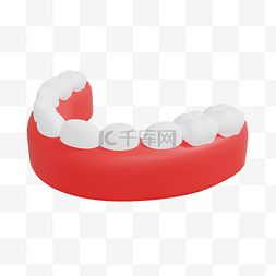 3DC4D立体整齐牙齿