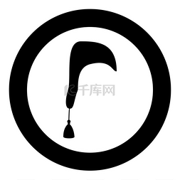 in图标图片_Nightcap Hat for sleep icon in circle round b