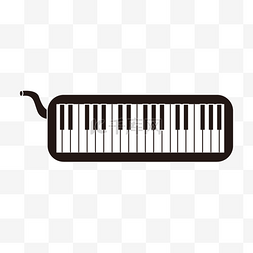 钢琴背景图图片_线稿音乐乐器简易电子琴