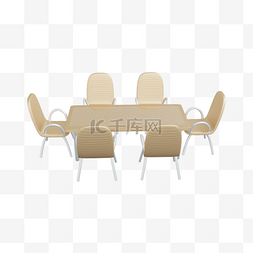 3DC4D立体会议室桌椅