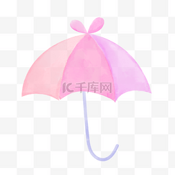 雨伞遮阳伞粉色叶子图片绘画