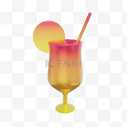 3DC4D立体酸性饮品饮料果汁