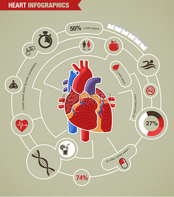 人的心脏健康、 疾病和攻击信息