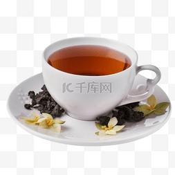 红茶插画图片_卡通手绘茶饮红茶