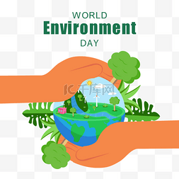 世界环境日手护地球
