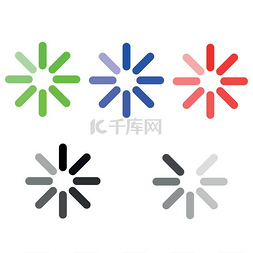 red08图片_The symbol loading green blue red grey.. The 