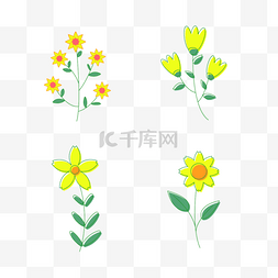 印度阿格拉景点图片_春天花朵剪贴画小黄花