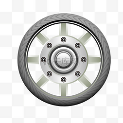 充气图片_灰色轮胎轮子