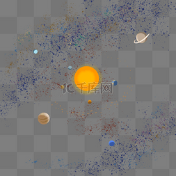 太阳系星球图片_天空太阳系星球