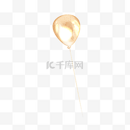 金色金色绳子图片_金色水彩庆祝气球