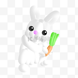 兔子卡通玩具图片_兔子气球卡通玩具商店白色