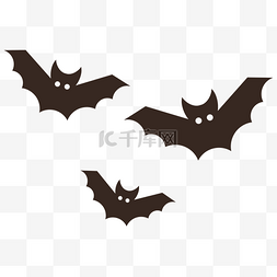 黑色万圣节蝙蝠