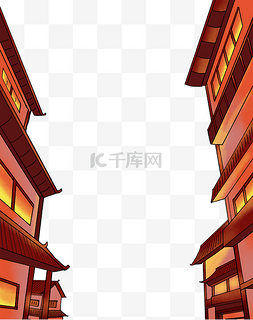 中国风古风建筑楼房