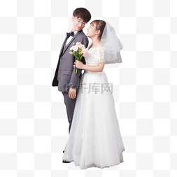 穿婚纱结婚情侣摄影图