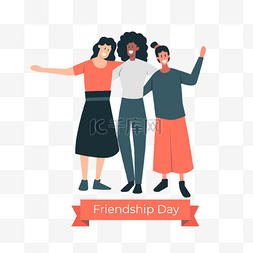 个国家图片_世界友谊日三个不同肤色国籍的女