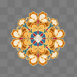 圆地毯花纹图片_中式传统复古花纹