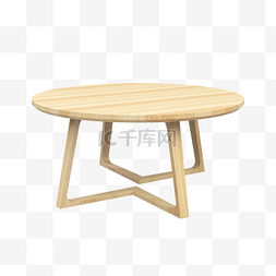 桌子3d图片_3D立体仿真木桌