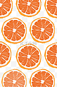 夸张超大水果平铺底纹-橙子