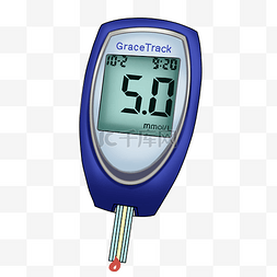 血糖仪主图图片_仿真血糖仪血液测量医疗器械糖尿