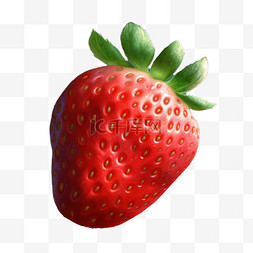 手绘草莓可爱图片_手绘插画风免抠元素草莓