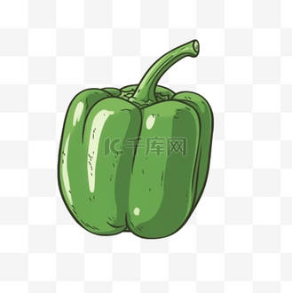 免抠元素简约手绘黄色的辣椒插画海报免抠元素个人vip和企业vip免费