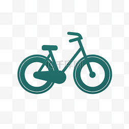 简约单车图片_扁平风格自行车纯色logo